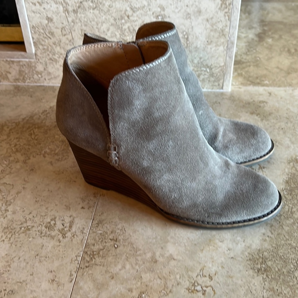 Lucky brand wedge booties